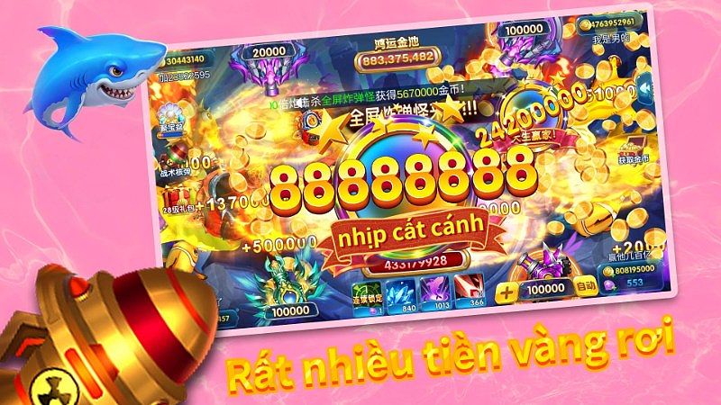 Âm thanh sống động trong game bắn cá