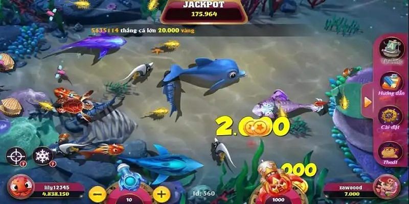 Các tính năng trong game bắn cá phát lộc