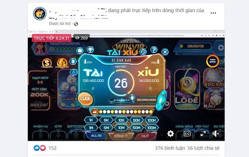 Sinh viên tham gia game 'Tài - Xỉu online' và nếm trái đắng.